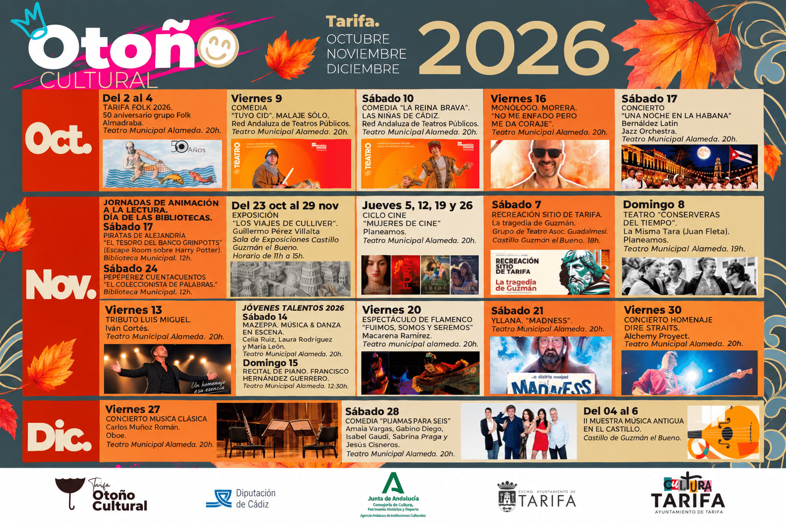 Otoño Cultural en Tarifa 2026 Otoño Cultural en Tarifa 2026