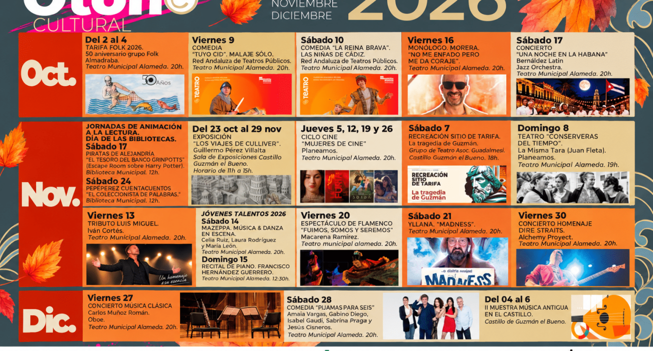 Otoño Cultural en Tarifa 2026